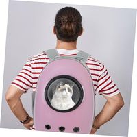 Mochila Transportadora de Mascotas Transparente Premium con Tela Transpirable para Perros y Gatos - Multiusos para Exteriores y Uso Diario