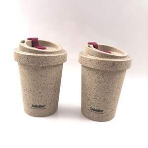 Taza de Café Ecológica de 400 ml Hecha de Material de Café Molido, Taza de Café Reutilizable Biodegradable con Tapa - Product Image 6