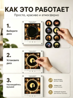 Reproductor de Música NFC Personalizado de Navidad, Imán para Refrigerador, Reproductor de Audio Estilo Vinilo para Colgar en la Pared, Decoración Navideña, Regalo de Navidad para Rusia, Venta al por Mayor