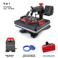 Presse à chaleur pour tasse à sublimation 5 en 1, 8 en 1, 11 en 1, 12 en 1, 29*38cm/38*38cm, pour t-shirt