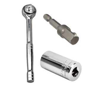 Set Universale di Chiavi a Bussola per Meccanici, Kit Completo con Cricchetto per Riparazioni Domestiche - Product Image 3