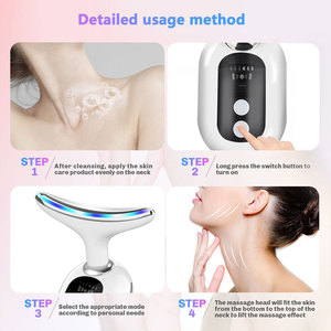 Herramienta para esculpir cara y cuello de 3 colores, dispositivo masajeador Facial con vibración, masajeador Facial antiarrugas para el cuidado de la piel - Product Image 5
