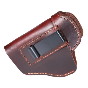 Iwb Leather Holster Genuine Leather Black Brown Right Hand Left Hand Universal Quick Draw Concealed Waist Holster Outdoor - Product Image 3