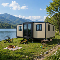 Maison conteneur pliable Jiezhu à double aile extensible, espace de vie épaissi et respirant pour dortoir et usage domestique