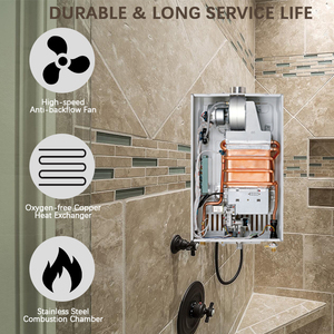Chauffe-eau au gaz <span class=keywords><strong>Bosch</strong></span> 12L-18L, personnalisé ou standard, chauffe-eau instantané au gaz, chauffe-eau au gaz constant, alimentation électrique - Product Image 3