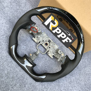 Volante Deportivo de 3 Radios de Fibra de Carbono y Cuero de Alta Calidad y Nuevo Diseño para <span class=keywords><strong>Mazda</strong></span> <span class=keywords><strong>RX8</strong></span>, Repuestos Automotrices Más Vendidos - Product Image 3