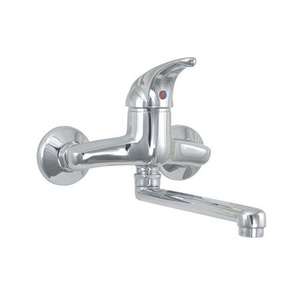 Grifo Mezclador Monomando de Pared para Lavabo Serie Marzia, Cromado - Product Image 1