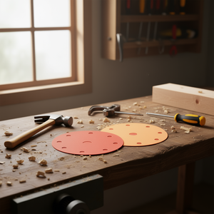 แผ่นกระดาษทรายแบบมีฟิล์มรองรับ ขนาด 220 กริต พร้อมแถบตีนตุ๊กแก - Product Image 3