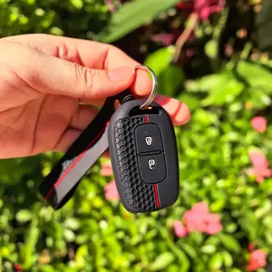 Étui porte-clés en Silicone à <span class=keywords><strong>2</strong></span> boutons, coque de protection pour Renault Clio Modus Clio <span class=keywords><strong>Dacia</strong></span> Sandero Logan <span class=keywords><strong>Duster</strong></span> Dokker 2021 2020 <span class=keywords><strong>2019</strong></span> - Product Image 1