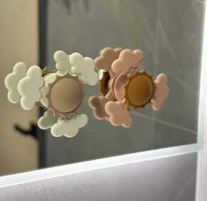Giocattoli Educativi per Neonati a Forma di Sole e Nuvola in Silicone con Ventose, Giocattolo Sensoriale Antistress Sicuro e Impermeabile - Product Image 2