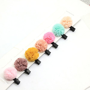 Assortiti Snap Clip di <span class=keywords><strong>Capelli</strong></span> Con Pom Pom Palle Del Bambino dei <span class=keywords><strong>Capelli</strong></span> Della Ragazza Barrettes Copricapo Bella Pompon Tornante Hairclip clip A Scatto di <span class=keywords><strong>Capelli</strong></span> clip - Product Image 4