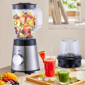 Commercial Heavy Duty Stainless Steel <b>Blender</b> Fruit 2 in 1 Smoothie With Grinding Cup <b>Blender</b> Personal - Product Image 1