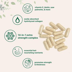 Complexe <span class=keywords><strong>de</strong></span> Vitamines pour la Croissance et la Santé des Cheveux, 120 Capsules, Complément Alimentaire Beauté Adulte, Palmier Nain, Ashwagandha - Product Image 3