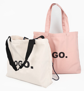 Bolsa de compras de lona de algodón personalizada al por mayor, ecológica y de alta calidad para compras. - Product Image 1