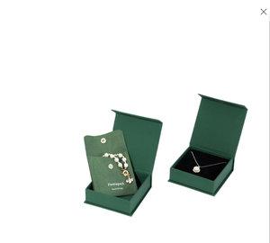 Fuyi Custom Logo Magnetic Flip-<b>Top</b> Jewelry <b>Box</b> & Microfiber Pouch <b>Set</b> Best-Selling Storage for Rings and Necklaces - Product Image 1