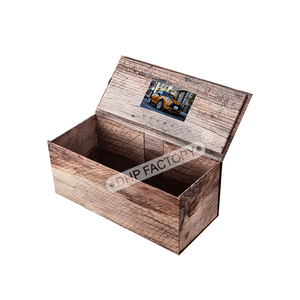 Tùy chỉnh thiết kế màu xanh lá logo thương hiệu bằng gỗ kết cấu giấy trình bày Hộp rượu với màn hình LCD video bao bì hộp cho hiển thị - Product Image 5