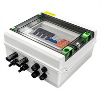 Boîtier de distribution à commutateur de transfert automatique 2P, inverseur de source double alimentation avec protection contre les courts-circuits et les surcharges MCB, IP65