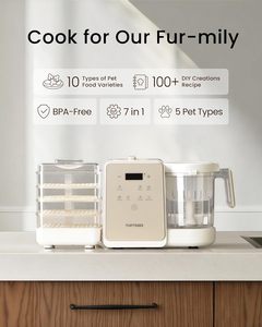 Fabricante de golosinas para mascotas con enchufe de la UE, 10 tipos de golosinas frescas caseras y alimentos para perros, gatos y comedero para mascotas pequeñas, comedero para cocinar mascotas DIY - Product Image 2
