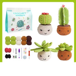 Kit de Hilos para Tejer <span class=keywords><strong>a</strong></span> Crochet para Principiantes, Kit Completo de Materiales Textiles con Temática Animal - Product Image 3