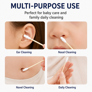 88 pièces de cotons-tiges en bambou biodégradables de haute qualité à double tête en forme de <span class=keywords><strong>gourde</strong></span> pour l'usage quotidien des bébés - Product Image 6
