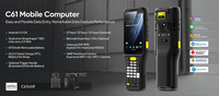 Terminal mobile portable robuste IP65 Android 9/11 4G WiFi PDA pour l'inventaire des données, avec lecteur de codes-barres RFID NFC 1D/2D QR Code en stock