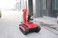 Robot de lutte contre l'incendie télécommandé RXR-M80D-13KT, collecteur de gaz, moniteur d'incendie, extincteur automatique, canon à eau 80L/S, portée 80M