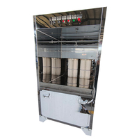 Cabine de peinture électrostatique de laboratoire entièrement en acier inoxydable avec surface miroir et système de récupération des oversprays