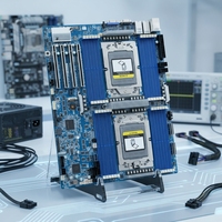 Carte mère serveur MZ73-LM2 double processeur AMD EPYC 9004 9005, 24 emplacements DDR5, 4 PCIe Gen5 X16, double LAN 10GbE, EATX
