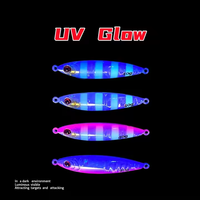 OEM CHAUDE 40g 60g 3D Leurre de pêche au bar en tungstène Off Shore Long Cast Tungsten Jigs Leurre