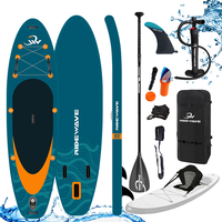 Ensemble complet de planche à pagaie gonflable 10'6" ISUP, planche de surf avec pagaie en carbone, sac de pompe, vente en gros, planche à pagaie SUP