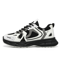 Baskets à la mode avec logo personnalisé chaussures décontractées antidérapantes pour hommes chaussure de sport respirante pour les loisirs de course souple pour hommes