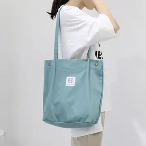 Sac à bandoulière en velours côtelé épais pour femmes, Logo personnalisé, simple sangle, fourre-tout Shopping avec pochette,