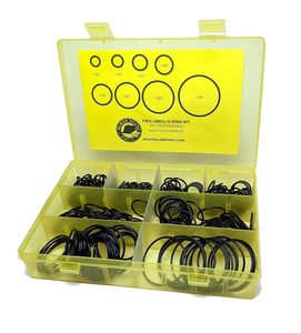 Kit de joints toriques hydrauliques FACE ORFS, 155 pièces (8 tailles courantes), norme J1453, Buna-N, dureté 90, emballage en boîte plastique - Product Image 2