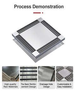 <span class=keywords><strong>Couvercle</strong></span> de fosse d'égout antidérapant en acier inoxydable à prix d'usine pour allée d'appartement, revêtement de sol moderne, haute ténacité et durable - Product Image 3