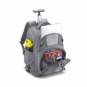 Sac à dos à roulettes pour ordinateur portable, grand sac à dos pour adultes, résistant à l'eau, avec roulettes, échantillon gratuit BSCI - Product Image 3