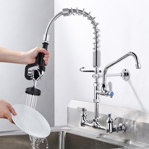 Unité <span class=keywords><strong>de</strong></span> pré-rinçage pour <span class=keywords><strong>robinet</strong></span> en gros Unité <span class=keywords><strong>de</strong></span> pré-rinçage à ressort 8 "pour montage mural 10" <span class=keywords><strong>avec</strong></span> bec supplémentaire Unité <span class=keywords><strong>de</strong></span> pré-rinçage - Product Image 2