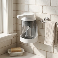 Distributeur automatique de savon moussant intelligent en verre, style moderne, OEM/ODM, USB, pour cuisine, hôtel, salle de bain, par l'usine Junshun Direct Factory