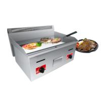 Plaque de cuisson professionnelle en acier inoxydable à gaz pour restaurant, table de travail de cuisine, barbecue d'hôtel, pour steaks et hamburgers Hafandi