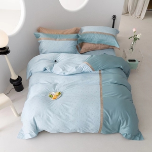 Ensemble de flanelle 100 coton drap d'hôtel draps de lit à fleurs simples ensembles de literie roi - Product Image 2
