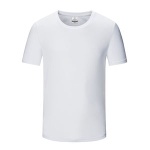 T-shirt personnalisable imprimé pour femme et homme, en polyester, pour le sport et la gym, coupe ajustée et couleur unie - Product Image 2