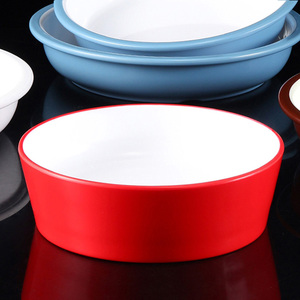 Fabricant d'assiettes profondes en plastique mélaminé Bol à <span class=keywords><strong>poke</strong></span> rond <span class=keywords><strong>Assiette</strong></span> à riz pour dîner - Product Image 3