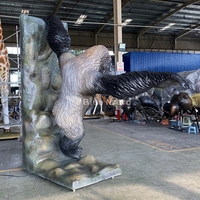 Bleu Lézard Parc D'attractions Décorations Simulation Gorille Animatronic Animal Kingkong Modèle à vendre