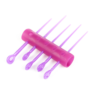 Vente directe d'usine Rouleaux à cheveux en plastique de 15 mm de diamètre Petite taille Rouleaux à cheveux magnétiques avec épingles - Product Image 4