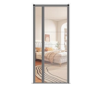 Modern Aluminum Alloy Frame Sliding <b>Door</b> Window Mosquito Net Retractable Folding Fly Insect Screen Mesh Fire-Proof Washable - Product Image 1
