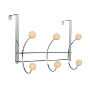 Organizzatore di cappotti in metallo Over-the-Door Premium con <span class=keywords><strong>ganci</strong></span> 6 <span class=keywords><strong>ganci</strong></span> per uso domestico per cappelli di abbigliamento - Product Image 4