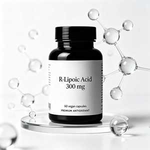 Cápsulas de Ácido <span class=keywords><strong>R</strong></span>-alfa-lipoico (<span class=keywords><strong>R</strong></span>-<span class=keywords><strong>ALA</strong></span>) Bio-Enhanced Premium de 300 mg para un Envejecimiento Saludable, Venta al por Mayor y OEM - Product Image 1