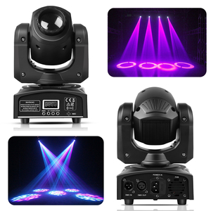 U`King Hot Sale Teste Mobili <span class=keywords><strong>LED</strong></span> 25W RGBW 4 in 1 con 8 Gobo e 8 Pattern, Fari Mobili, Luci Sceniche a <span class=keywords><strong>LED</strong></span> - Product Image 5