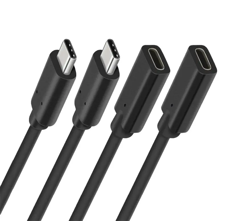 16 pin 10gbps Gen 2 USB 3.1 Loại C Nam để USB-C nữ Mở rộng dữ liệu Sạc PD Loại-C âm thanh video cáp Extender dây