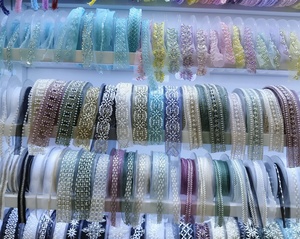 Ái lực tùy chỉnh thiết kế ribbon ngọc trai vàng <span class=keywords><strong>sequin</strong></span> cắt tỉa băng thạch đính cườm thêu ren TRIM cho quần áo phụ kiện - Product Image 5