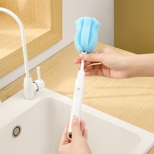 Cups Washing Foam Sponge Soft <b>Bottle</b> Mugs Cups Cleaning <b>Brush</b> Multi-function Bristles Deep Bottom <b>Bottle</b> <b>Brush</b> - Product Image 1